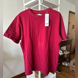 Uniqlo Red Men's Crew Neck Tshirt xl